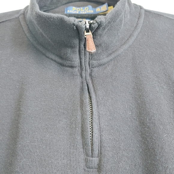 Polo Ralph Lauren Men's Black Cotton Estate Rib Pullover Sweater Sz XXL - Picture 7 of 13